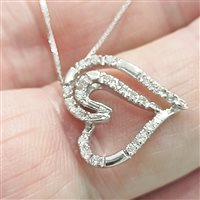 Collana Vidali Gioielli Donna in Oro bianco Diamante 0.18 Ct COOR-20-34 - COOR-20-34